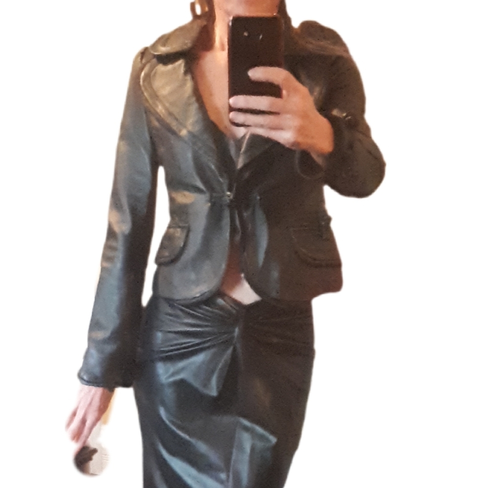 Ibisco novita Black Leather Women's Jacket